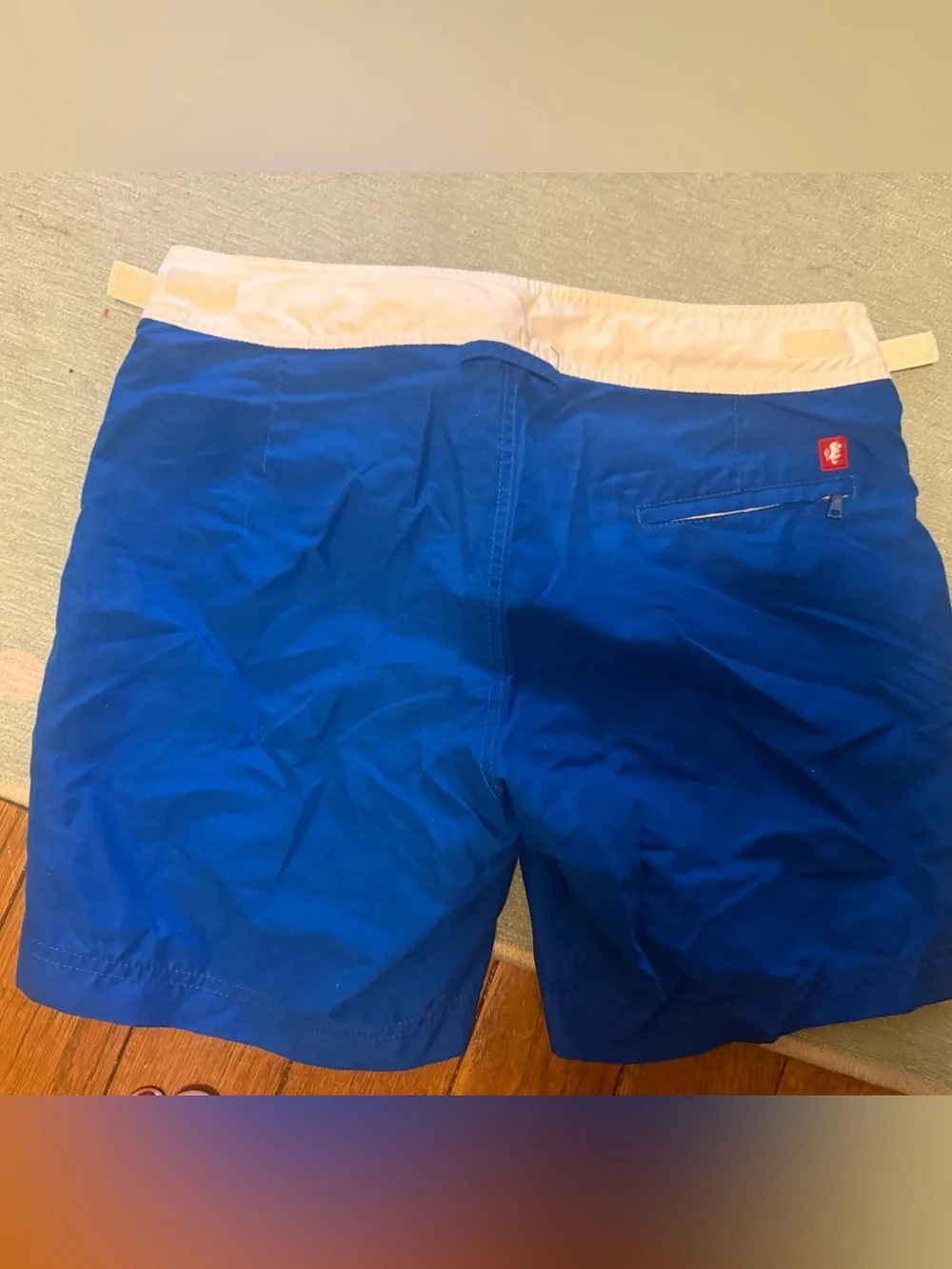 Stafford Blue and White Striped Men's Hybrid Shorts